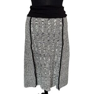 NEW Green 3 A Line Skirt Size M Black White 4 Panel High Rise USA